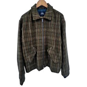 Urban Outfitters Coat Men's L Tweed Academia Wool Blend Pockets Preppy Fall Snap
